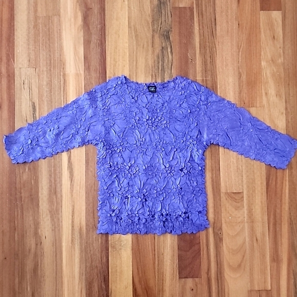 ✨️7✨️ORIGAMI Magic Scarf CRINKLE TOP, Purple, Stretch - Picture 2 of 6